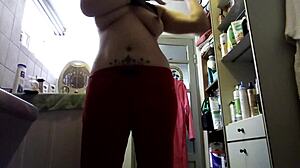 Milf reveals hairy pussy and pees on voyeur's face