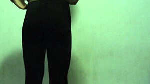 Mexican Gay Amateur Dancing Seductively While Crossdressing on Webcam