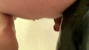 Hard Anal Action with Big Black Cock Dildo