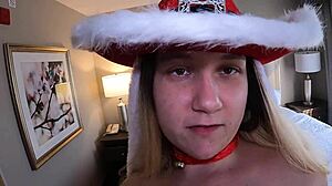 Blonde performs blowjob with toys, fingering pussy, dildo masturbation, cheating fantasy, and cumshot