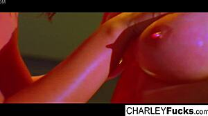 madison scott and charley fuck with big tits, ass, and pussy in nude lesbian action