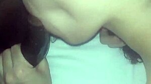 Mami Latina MILF Sucks Monster BBC Cock with Natural Tits and Cumshot