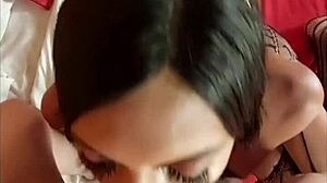 This tiny latina ladyboy auditioned as a model and ended up in hardcore anal sex with cumshot