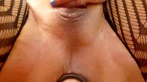 love story unfolds as the transsexual explores her asshole with toys