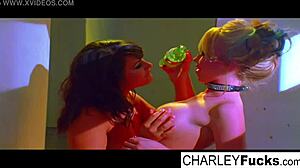 madison scott and charley fuck with big tits, ass, and pussy in nude lesbian action