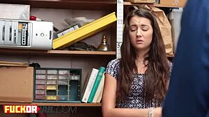 I convinced the brunette hottie to ride my dick