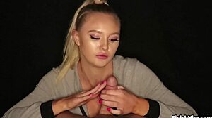 paisley porter gives pov blowjob with cumshot