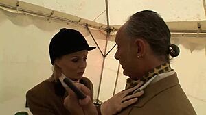 elegant blonde milf loves refined doggystyle fucking at the ippodromo