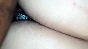 Big ass black girl rides cock POV