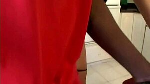 Naughty blonde in doggystyle interracial threesome