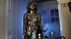 Brunette with big tits rides cock hard in hardcore action