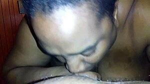 my wife works hard on blowjob handjob with big tits