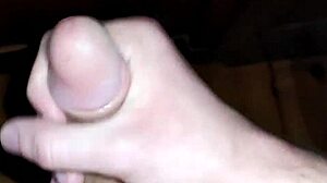 young 18+ amateur masturbates to orgasm and cum in homemade solo