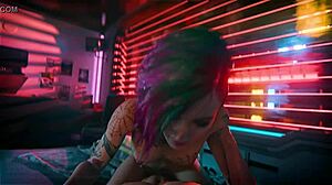 Cyberpunk 2077 Judy Alvarez Riding Hard in Cowgirl Action