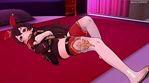 amber gives a footjob and gets cum on her feet