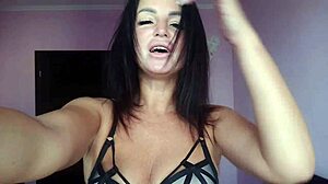 Hot Sexwife Plays With Cuckold, Giving Him Sperm From Her Pussy