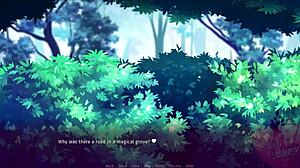 Blonde Lucy Faces Problems with Her Small Tits and Big Ass in Lesbian Hentai Game