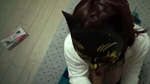 Japanese Crossdresser Ayumi Blowjob Cum Shot 011