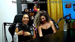 i'm dani motta showing my natural tits, and the presenter got so turned on - full podcast on sheer red