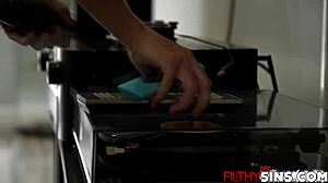 I watched Brick Danger drill Payton Avery's pierced teen pussy.