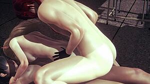 Uncensored hentai elf blowjob in classroom cosplay