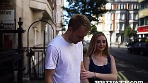 In a PRIVATE scene, tiny-titty teen B Kxtten in stockings and lingerie receives a HANDJOB. Her TIGHT ASS gets FUCKED with a FACIAL.