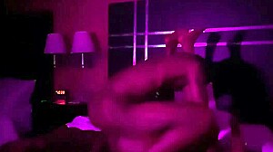 Ebony amateur gets creampied by monster cock in hotel room