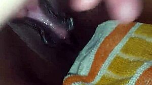 Black pussy squirts hard during orgasm!
