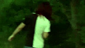 Submissive Teen With Huge Natural Tits Fucks Big Black Cock On Hill