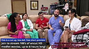 Aria Nicole Gets Yearly Physical with Speculum Gloves Latex in Florida Hospital