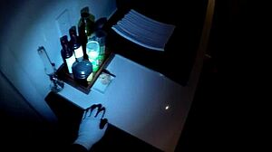 the horny blonde teen sucks the monster cock hard and guzzles the cumshot