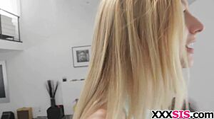 Banging beautiful stepsis Alexa Grace with blowjob and ass play