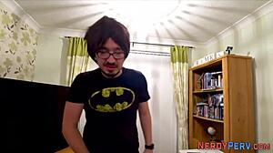 Slutty British amateur tricked into giving head to nerds in reality