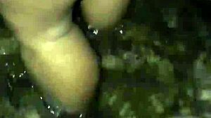 doggystyle no final da noite em um passeio na cachoeira o lutador allan guerra gomes pega de quatro a gostosa da bunda grande charlote