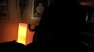 Babe jerks big cock for cum in group humiliation