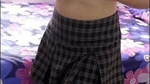 trained my schoolgirl to play every time i take her dirty panties she knows it's time for fun and doesn't say anything school girls