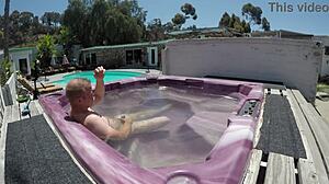 Dayanara Naked In Hot Tub, What A Sexy Sight!