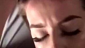 Wife face fucked by huge cock