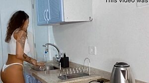 Cassiana costa enjoys big cock in the club bathroom.