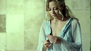 I masturbate my sexy ass against the wall in this cosplay fantasy.