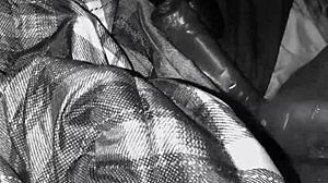 Stuffing My Pussy With Huge Dildos In Ebony Lesbian Session