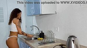 Cassiana costa enjoys big cock in the club bathroom.