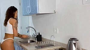 Cassiana costa enjoys big cock in the club bathroom.