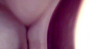 My girlfriend moans as I fill her with creampie!