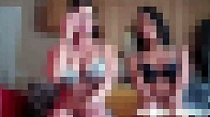 Intense Femdom Trio Humiliates And Kicks Balls Hard In POV Group Fucking