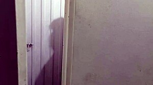 i join my aunt in the shower for kissing and naked body contact