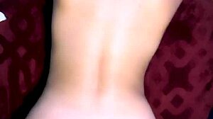 skinny slut bent over for doggystyle anal creampie in homemade video