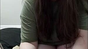 sexy milf wife gives husband blowjob and swallows cum