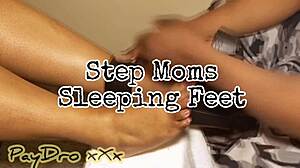 Shy Ebony BBW Delivers Intense Footjob on Monster Cock