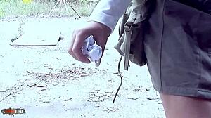 Hot Cum In Mouth And Anal Sex For Brunette Slut